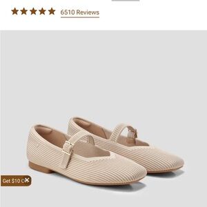 Vivaia Square-Toe Mary-Jane (Almond)
